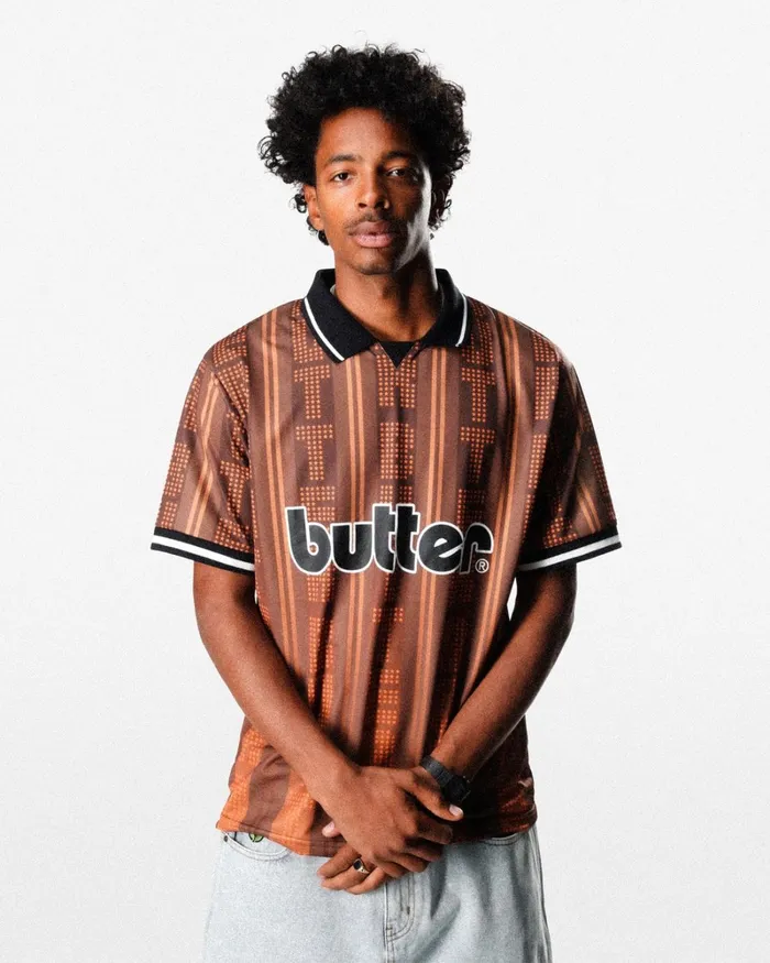 Shirts Men Butter Goods City Jersey Brown Orange