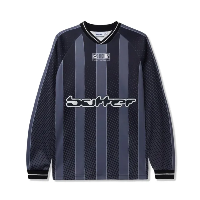 Shirts Men Butter Goods Corrosive LS Jersey Black