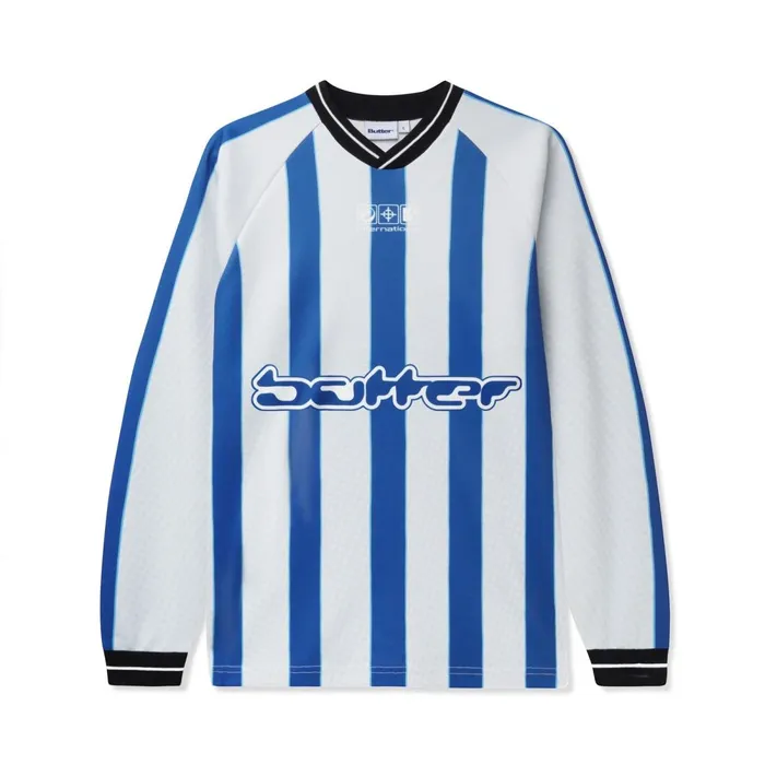 Shirts Men Butter Goods Corrosive LS Jersey White