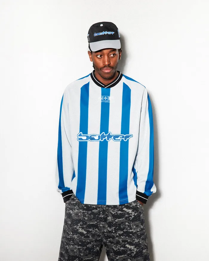 Shirts Men Butter Goods Corrosive LS Jersey White