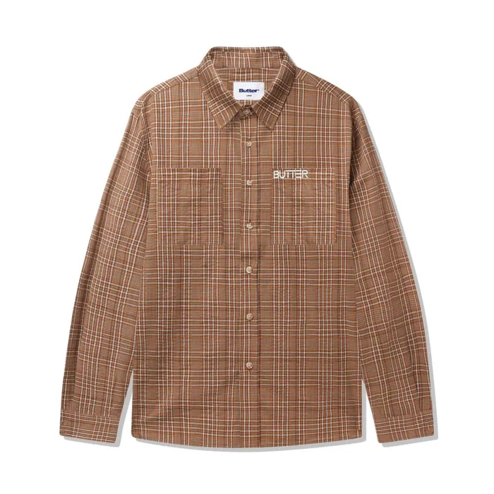 Shirts Men Butter Goods Equipt Plaid Shirt Oak