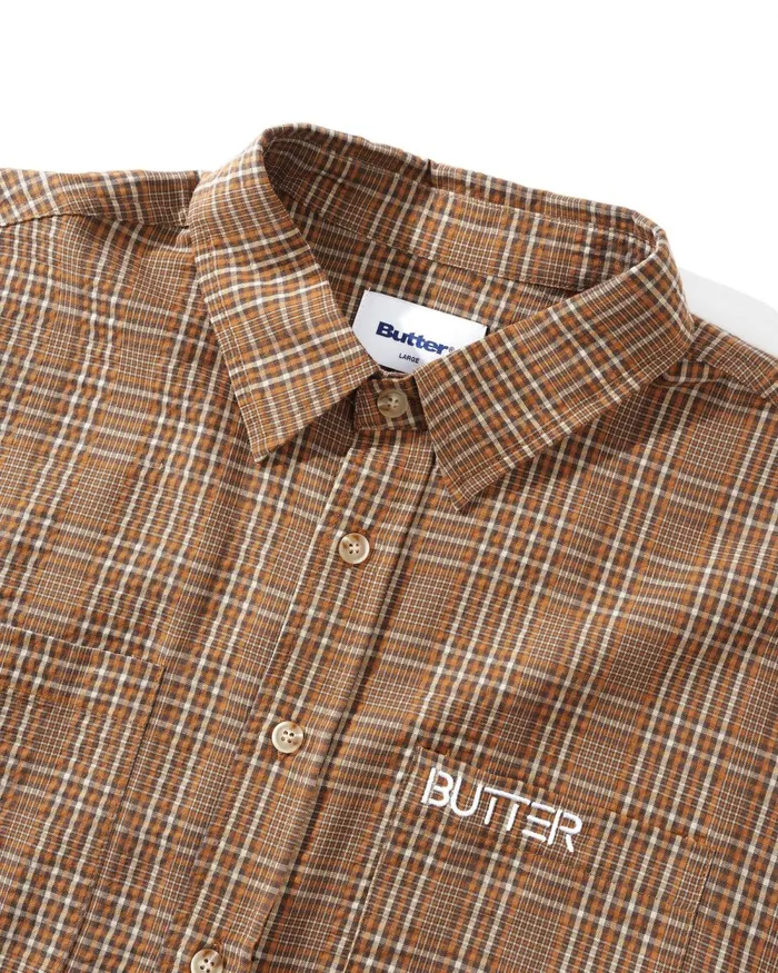 Shirts Men Butter Goods Equipt Plaid Shirt Oak Shirts Men Butter Goods Equipt Plaid Shirt Oak