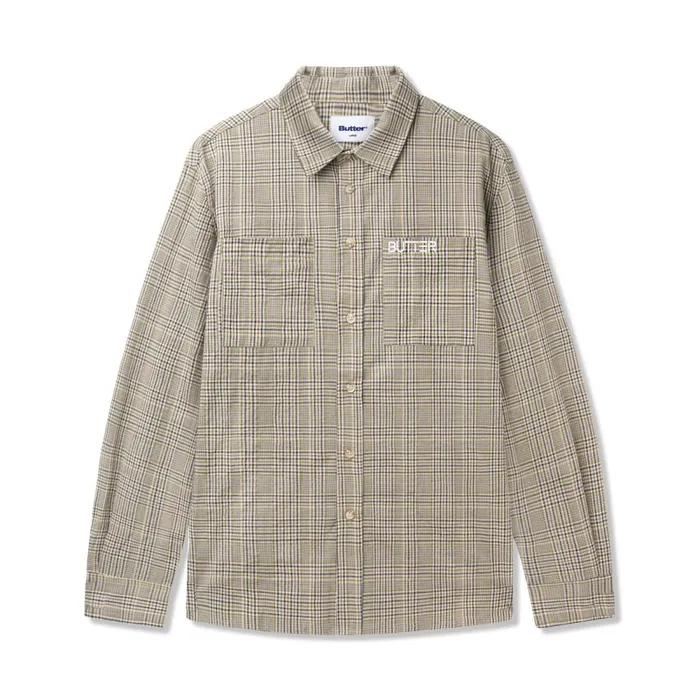Shirts Men Butter Goods Equipt Plaid Shirt Olive