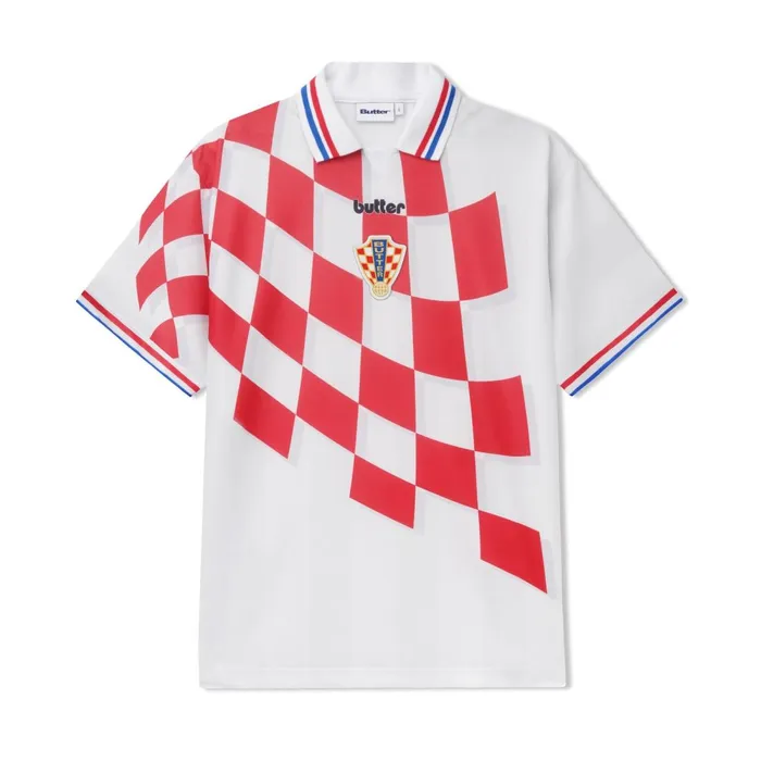 Shirts Men Butter Goods Flag Jersey White