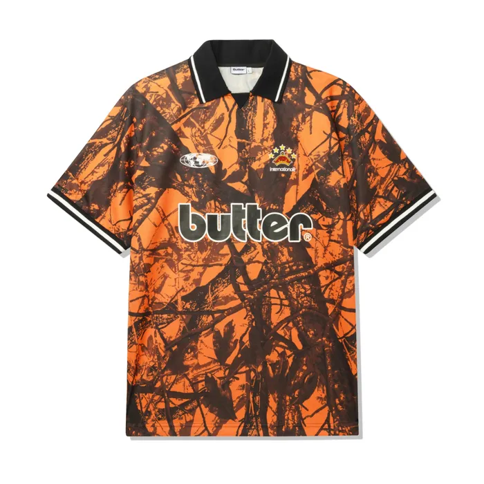 Shirts Men Butter Goods Foliage Camo Jersey Orange