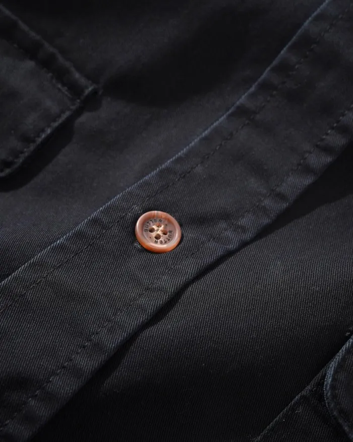 Shirts Men Butter Goods Washed Pocket LS Shirt Black Shirts Men Butter Goods Washed Pocket LS Shirt Black