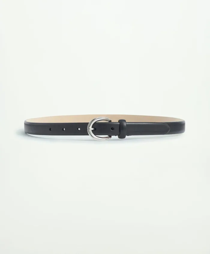 Shoes andamp Belts Women Brooks Brothers Leather Trouser Belt Black