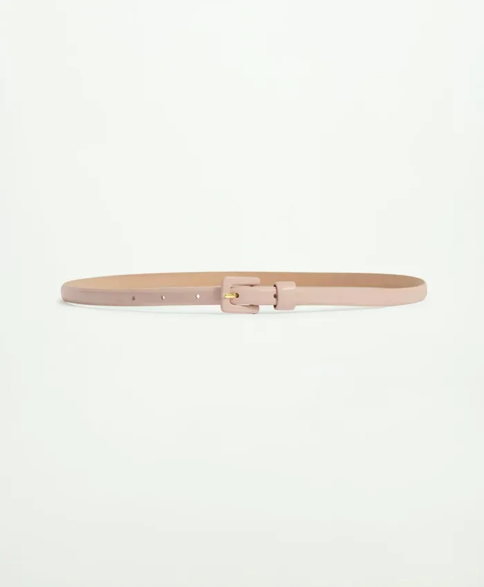 Shoes andamp Belts Women Brooks Brothers Patent Leather Belt Light Pink
