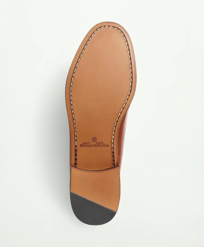 Shoes Men Brooks Brothers Cheever Tassel Loafer With Kiltie Brown