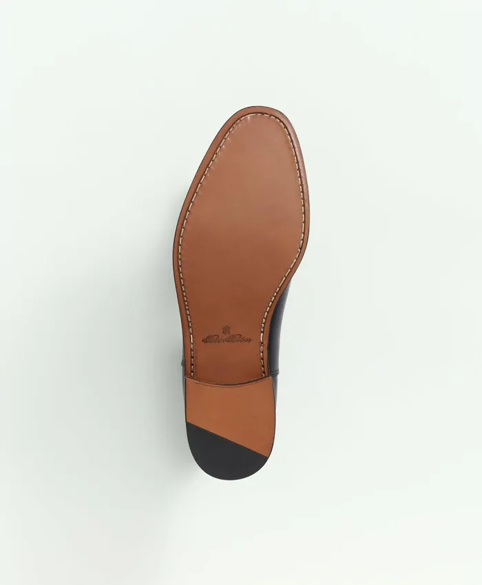 Shoes Men Brooks Brothers Leather Chelsea Boots Black