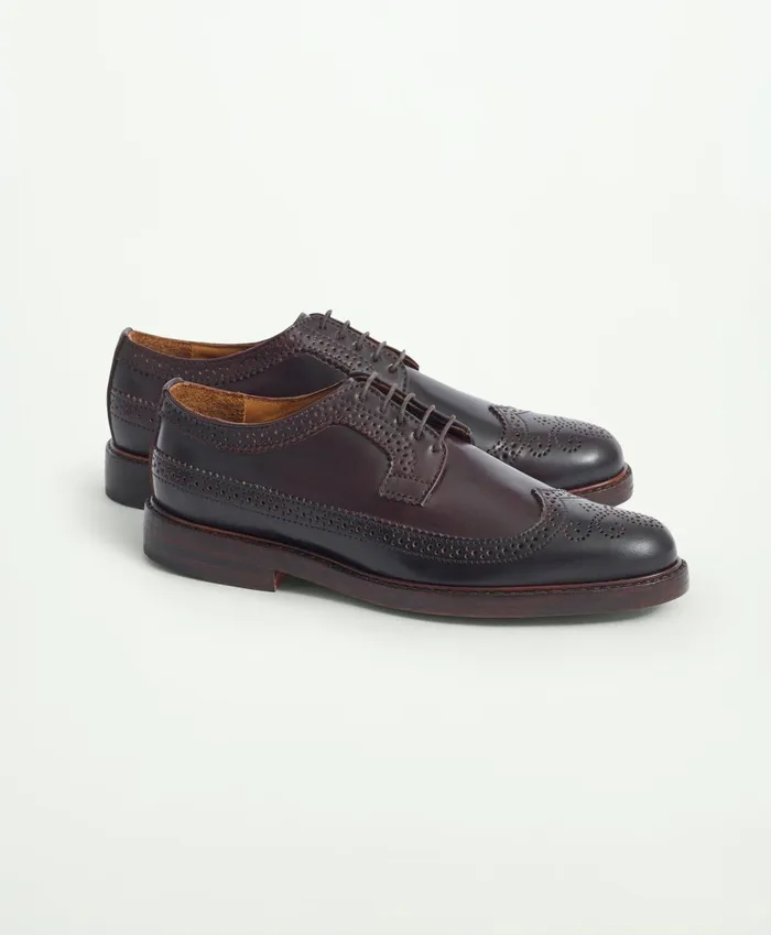 Shoes Men Brooks Brothers Rancourt Cordovan Longwing Burgundy