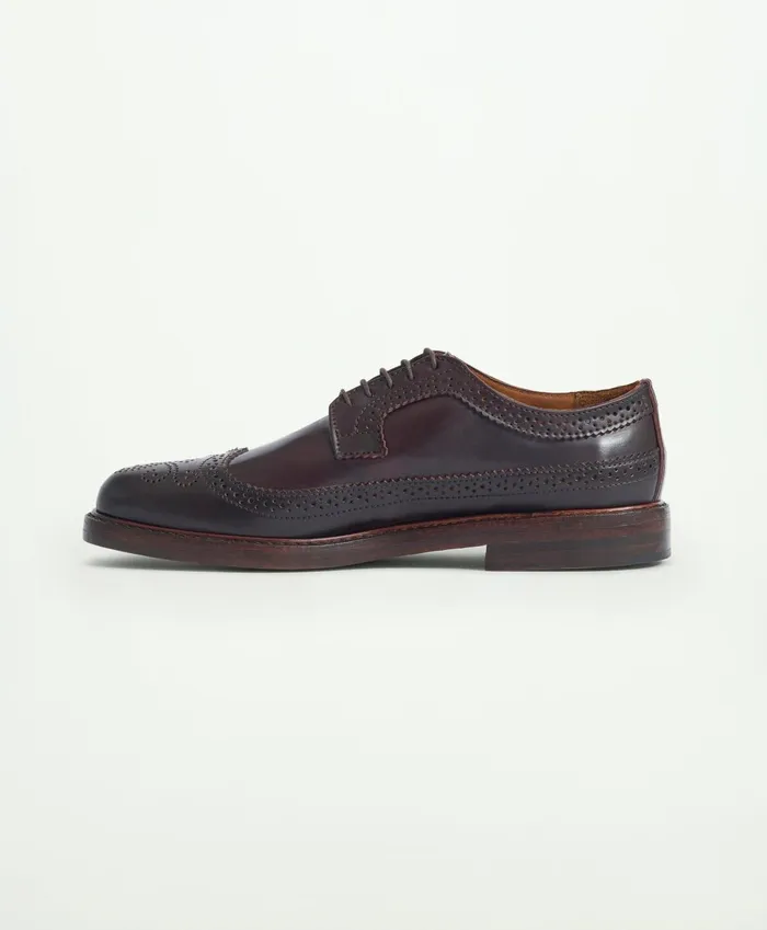 Shoes Men Brooks Brothers Rancourt Cordovan Longwing Burgundy