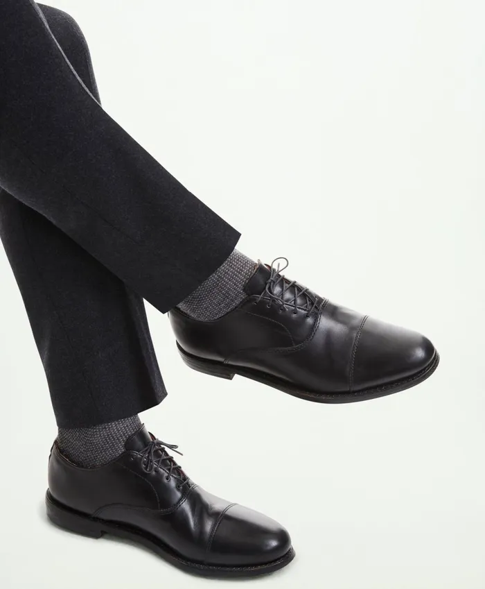 Shoes Men Brooks Brothers Rancourt Oxford Black