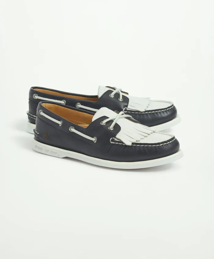 Shoes Men Brooks Brothers Sperry X Brooks Brothers AO 2Eye Kiltie Black