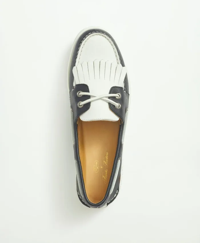 Shoes Men Brooks Brothers Sperry X Brooks Brothers AO 2Eye Kiltie Black