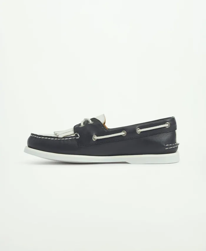 Shoes Men Brooks Brothers Sperry X Brooks Brothers AO 2Eye Kiltie Black