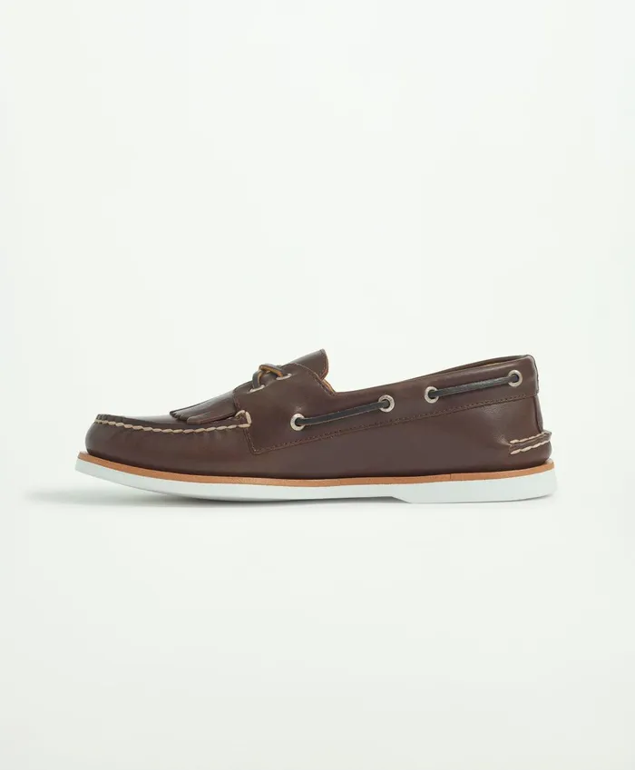 Shoes Men Brooks Brothers Sperry X Brooks Brothers AO 2Eye Kiltie Brown