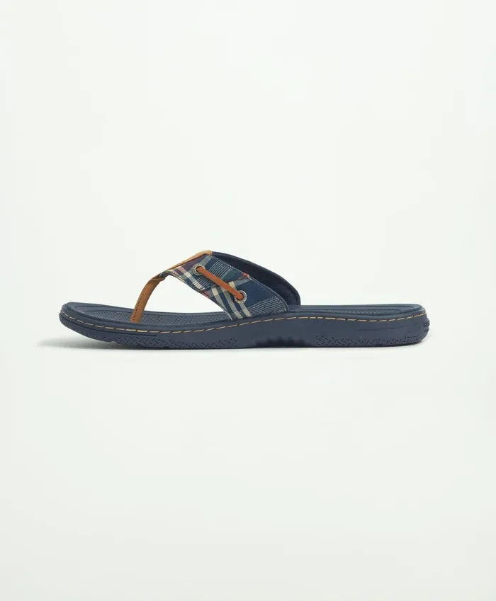 Shoes Men Brooks Brothers Sperry X Brooks Brothers Baitfish Sandal Burgundy
