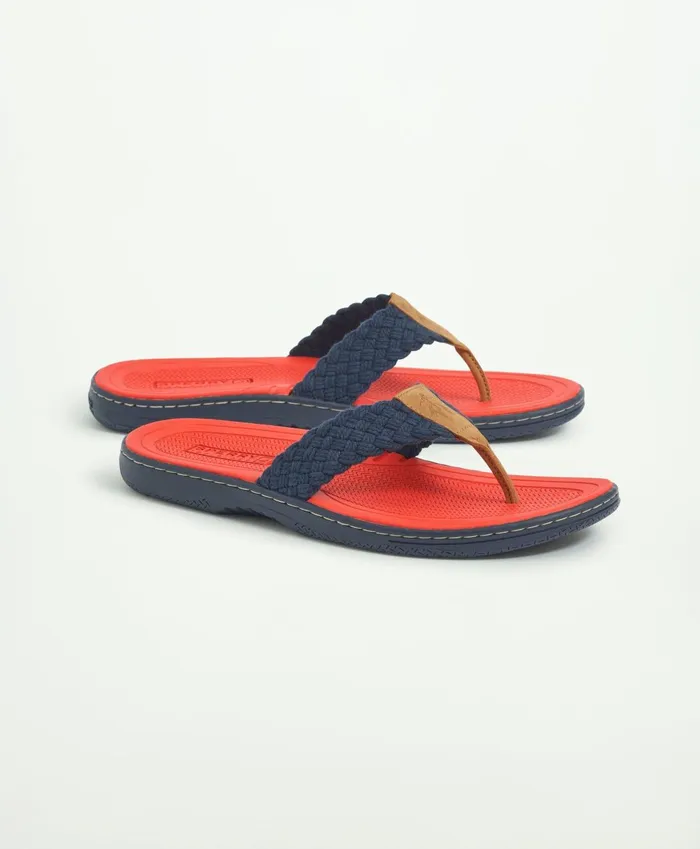 Shoes Men Brooks Brothers Sperry X Brooks Brothers Baitfish Sandal Navy