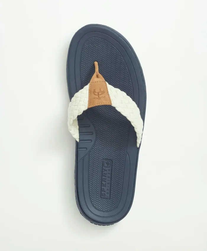 Shoes Men Brooks Brothers Sperry X Brooks Brothers Baitfish Sandal White