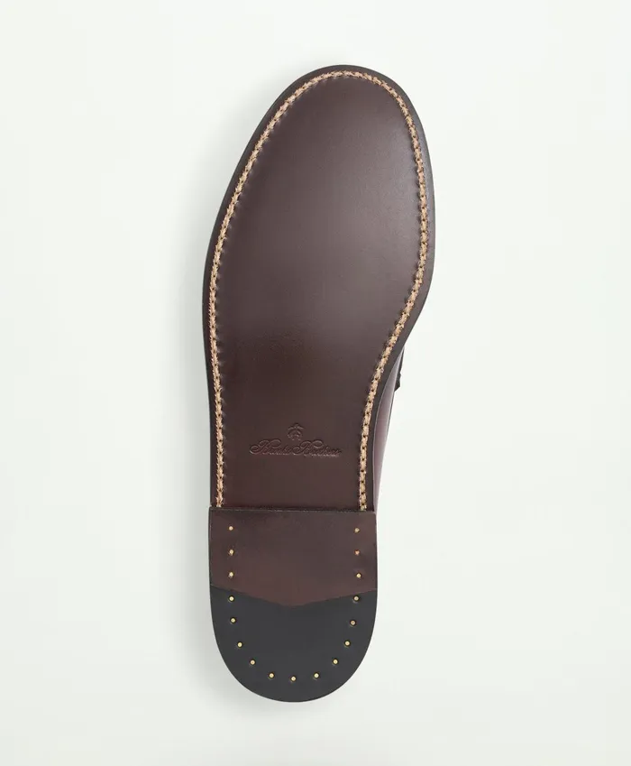 Shoes Men Brooks Brothers Westport Penny Loafers Brown