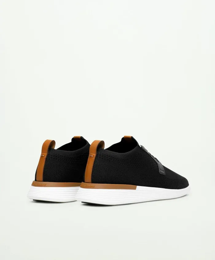 Shoes Men Brooks Brothers Wolf andamp Shepherd Swiftknit Derby Blackwhite
