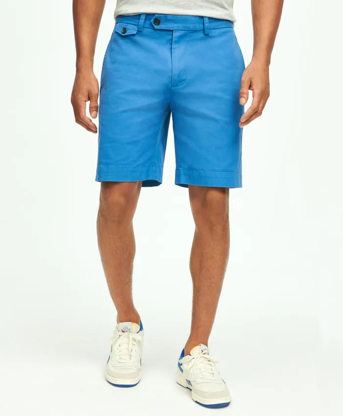 Shorts andamp Swimwear Men Brooks Brothers 9and034 Stretch Supima Cotton Poplin Shorts Blue Shorts andamp Swimwear Men Brooks Brothers 9and034 Stretch Supima Cotton Poplin Shorts Blue