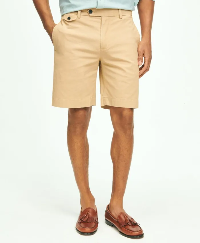 Shorts andamp Swimwear Men Brooks Brothers 9and034 Stretch Supima Cotton Poplin Shorts Khaki Shorts andamp Swimwear Men Brooks Brothers 9and034 Stretch Supima Cotton Poplin Shorts Khaki