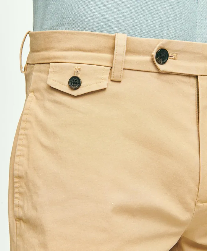 Shorts andamp Swimwear Men Brooks Brothers 9and034 Stretch Supima Cotton Poplin Shorts Khaki