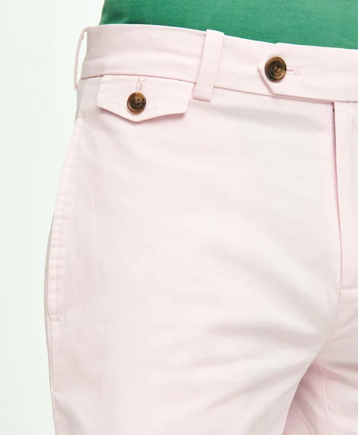 Shorts andamp Swimwear Men Brooks Brothers 9and034 Stretch Supima Cotton Poplin Shorts Pink