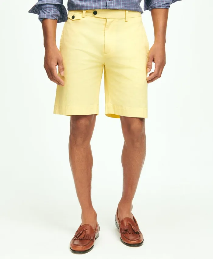Shorts andamp Swimwear Men Brooks Brothers 9and034 Stretch Supima Cotton Poplin Shorts Yellow Shorts andamp Swimwear Men Brooks Brothers 9and034 Stretch Supima Cotton Poplin Shorts Yellow