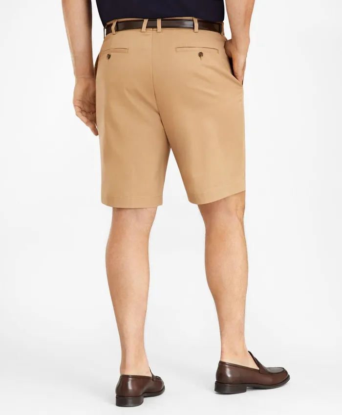 Shorts andamp Swimwear Men Brooks Brothers Big andamp Tall Flat Front Stretch Advantage Chino Shorts British Khaki
