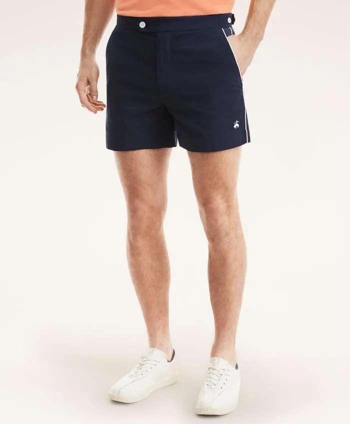 Shorts andamp Swimwear Men Brooks Brothers Canvas Tennis Shorts Navy