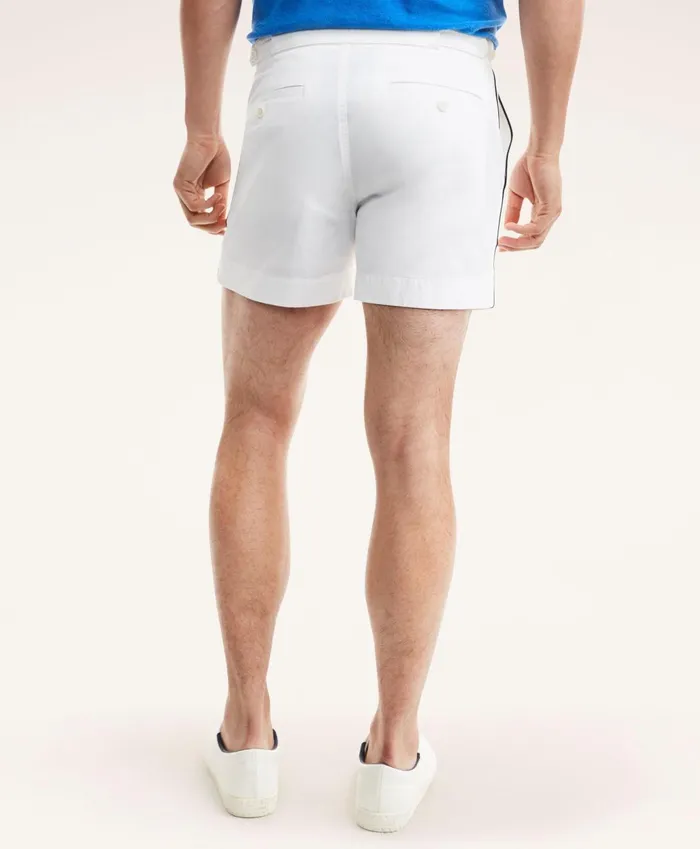 Shorts andamp Swimwear Men Brooks Brothers Canvas Tennis Shorts White