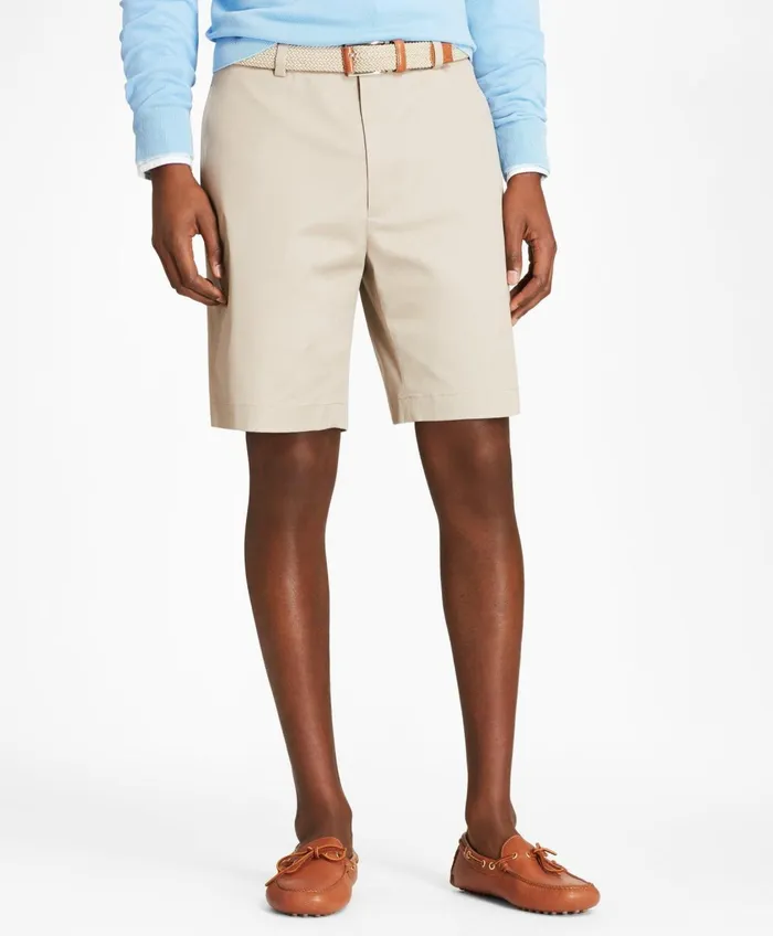 Shorts andamp Swimwear Men Brooks Brothers Flat Front Stretch Advantage Chino Shorts Khaki Shorts andamp Swimwear Men Brooks Brothers Flat Front Stretch Advantage Chino Shorts Khaki