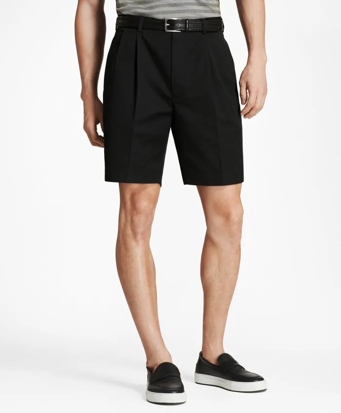 Shorts andamp Swimwear Men Brooks Brothers Pleat Front Stretch Advantage Chino Shorts Black Shorts andamp Swimwear Men Brooks Brothers Pleat Front Stretch Advantage Chino Shorts Black