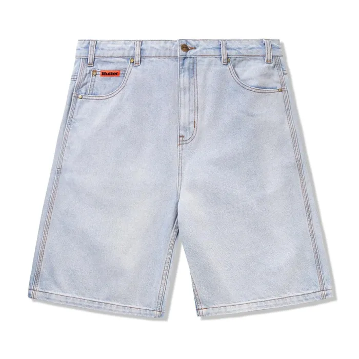 Shorts Men Butter Goods Baggy Denim Shorts Light Blue
