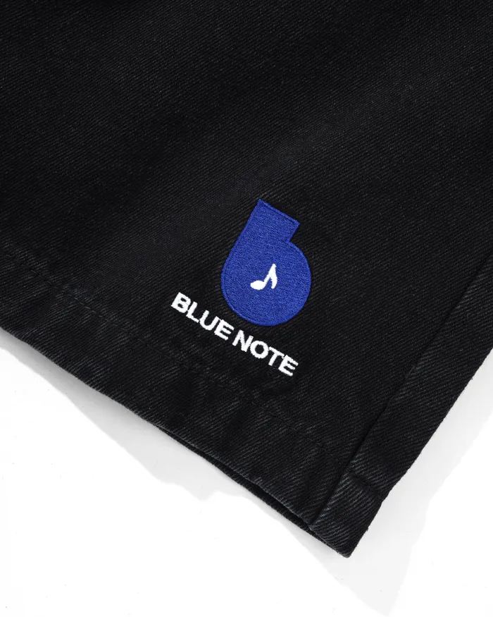 Shorts Men Butter Goods Blue Note Pleated Denim Shorts Washed Black Shorts Men Butter Goods Blue Note Pleated Denim Shorts Washed Black