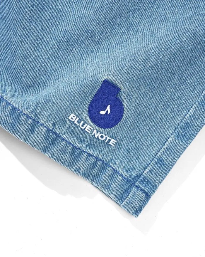 Shorts Men Butter Goods Blue Note Pleated Denim Shorts Washed Indigo Shorts Men Butter Goods Blue Note Pleated Denim Shorts Washed Indigo