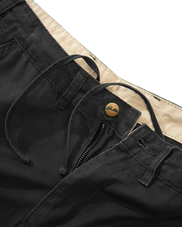 Shorts Men Butter Goods Field Cargo Shorts Washed Black Shorts Men Butter Goods Field Cargo Shorts Washed Black