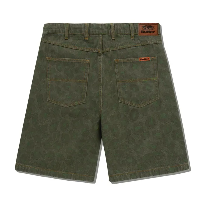 Shorts Men Butter Goods Leopard Denim Shorts Army Shorts Men Butter Goods Leopard Denim Shorts Army