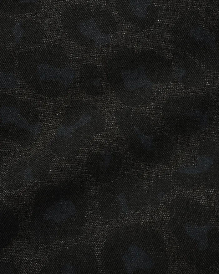 Shorts Men Butter Goods Leopard Denim Shorts Black Shorts Men Butter Goods Leopard Denim Shorts Black