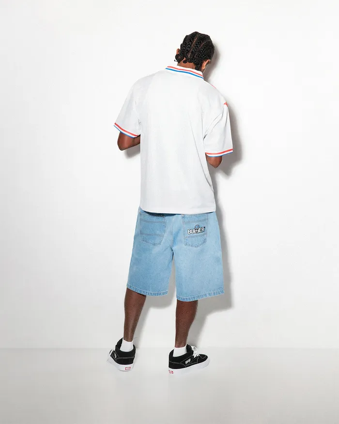 Shorts Men Butter Goods Lock Denim Shorts Light Indigo Shorts Men Butter Goods Lock Denim Shorts Light Indigo