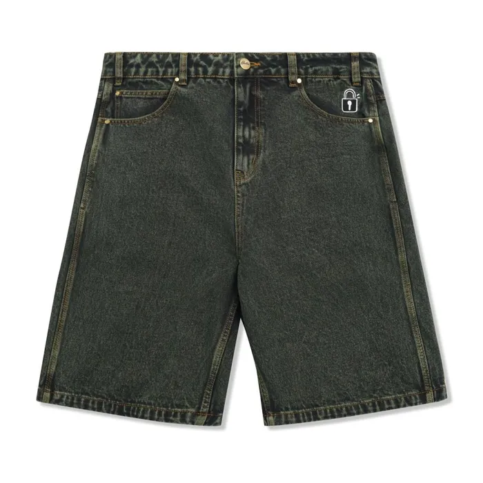 Shorts Men Butter Goods Lock Denim Shorts Washed Ivy