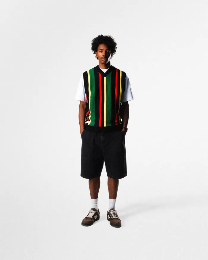 Shorts Men Butter Goods Patch Pocket Denim Shorts Washed Black