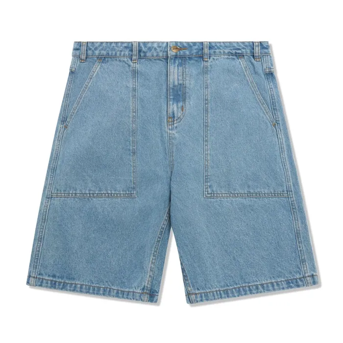 Shorts Men Butter Goods Patch Pocket Denim Shorts Washed Indigo
