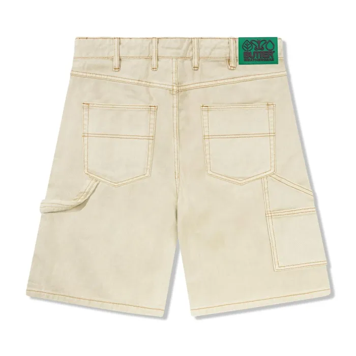 Shorts Men Butter Goods Weathergear Heavy Weight Denim Shorts Washed Khaki