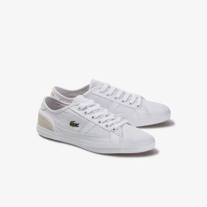 Sideline Textile Sneakers WhtOff Wht Womens Lacoste Sneakers Online Store