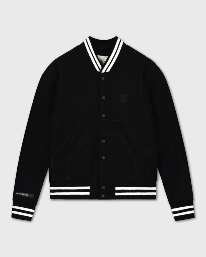 Signature Varsity Jacket Black WomenMen Filling Pieces Coats and Jackets