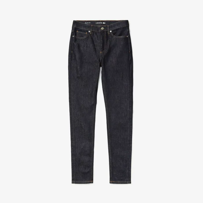 Skinny Stretch Cotton Jeans Blue Womens Lacoste Pants and Shorts Casaul